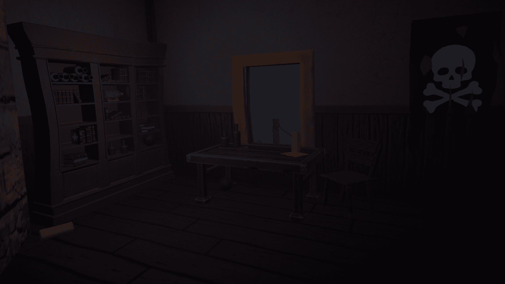 the inside of a pirate lighthouse